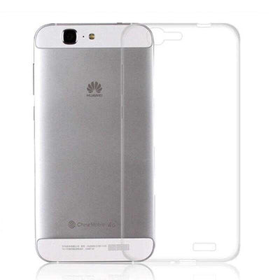 Huawei Ascend G7 Kılıf Zore Süper Silikon Kapak Renksiz