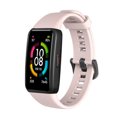 Huawei Band 6 Zore KRD-47 Silikon Kordon Pembe Açık