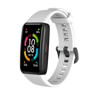 Huawei Band 6 Zore KRD-47 Silikon Kordon Beyaz