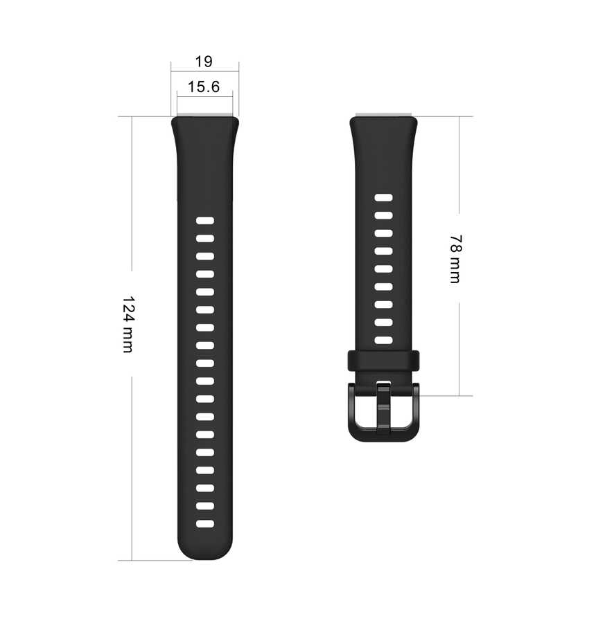 Huawei Band 7 KRD-71 Silikon Kordon Beyaz
