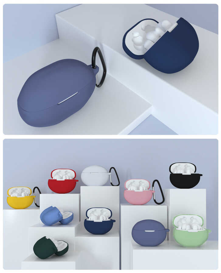 Huawei FreeBuds 4i Zore Standart Silikon Kılıf Kırmızı