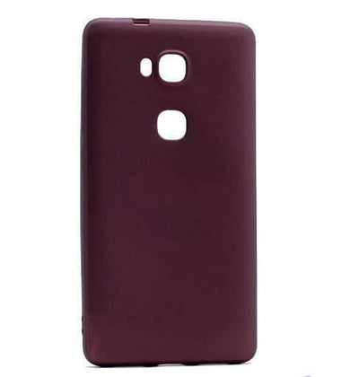 Huawei GR5 Kılıf Zore Premier Silikon Kapak Mürdüm