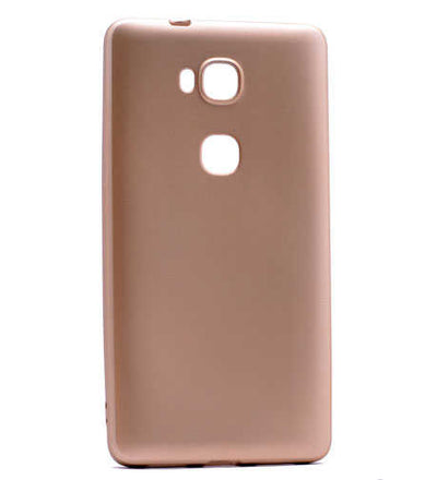 Huawei GR5 Kılıf Zore Premier Silikon Kapak Gold