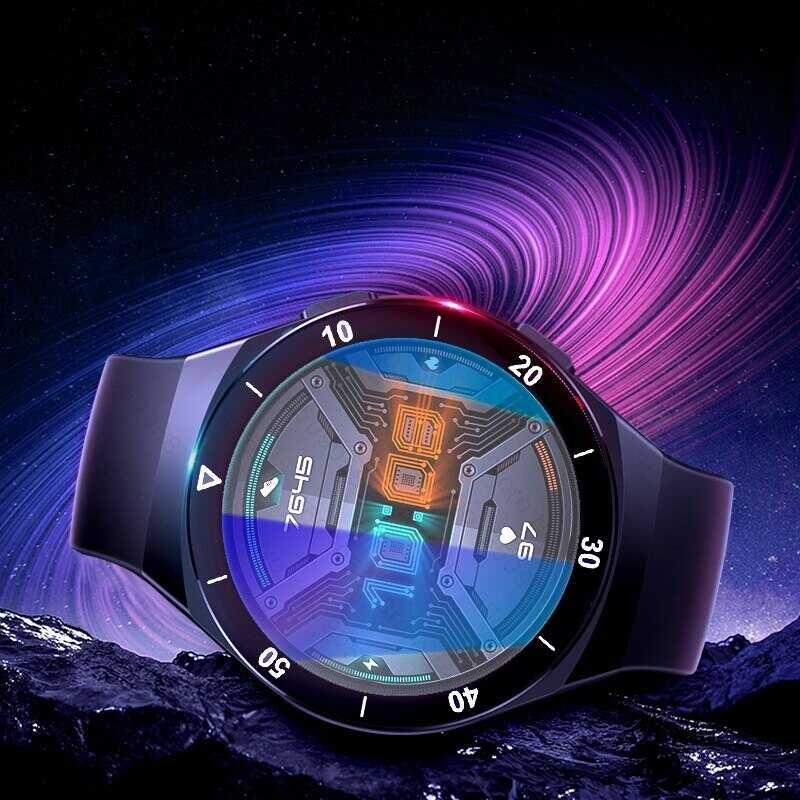 Huawei GT 2E 46mm Sport PMMA Pet Saat Ekran Koruyucu Siyah