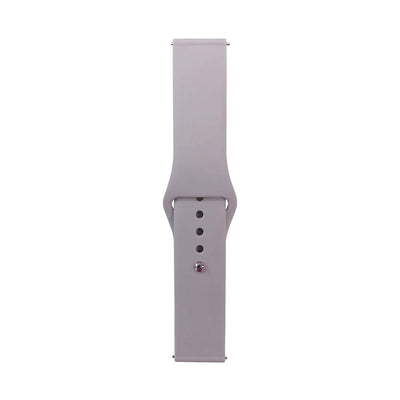 Huawei GT2 42mm Band Serisi 20mm Klasik Kordon Silikon Strap Kayış Cloud Gray