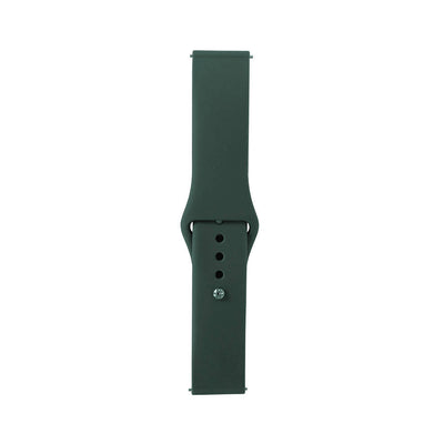 Huawei GT2 42mm Band Serisi 20mm Klasik Kordon Silikon Strap Kayış Pine Yeşil