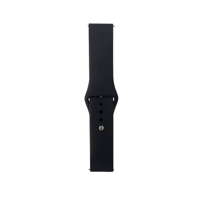 Huawei GT2 42mm Band Serisi 20mm Klasik Kordon Silikon Strap Kayış Siyah