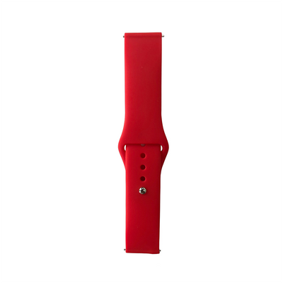 Huawei GT2 42mm Band Serisi 20mm Klasik Kordon Silikon Strap Kayış Brighr Red