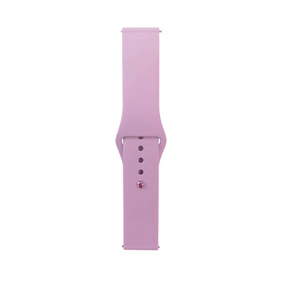 Huawei GT2 42mm Band Serisi 20mm Klasik Kordon Silikon Strap Kayış Mor