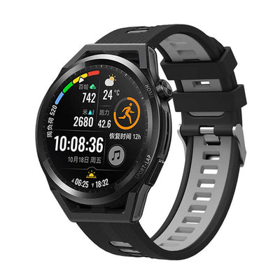 Huawei GT2 42mm KRD-55 Silikon Kordon Siyah-Gri