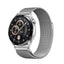 Huawei GT2 42mm Zore Band-12 20mm Metal Hasır Kordon Gümüş