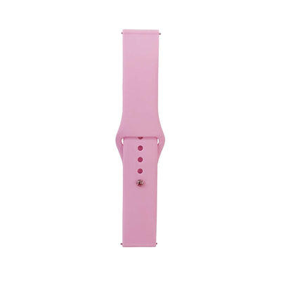Huawei GT2 46mm Band Serisi 22mm Klasik Kordon Silikon Strap Kayış Pembe