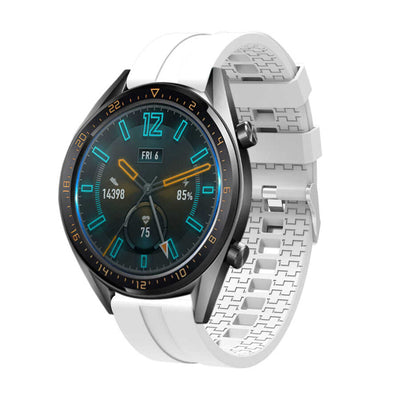 Huawei GT2 46mm KRD-23 22mm Silikon Kordon Beyaz