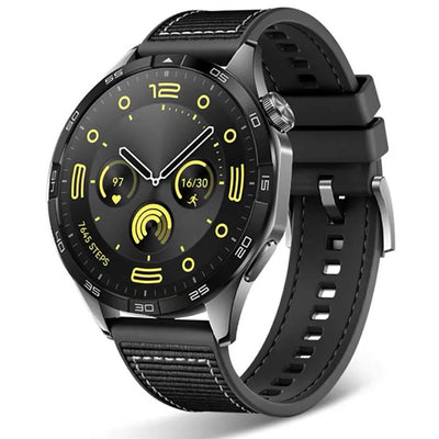 Huawei GT2 46mm Zore KRD-102 22mm Silikon Kordon Siyah