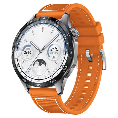 Huawei GT2 46mm Zore KRD-102 22mm Silikon Kordon Turuncu