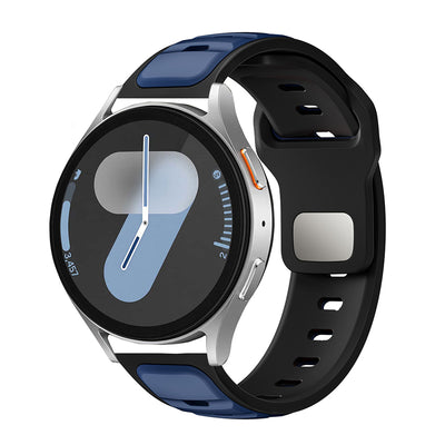 Huawei GT2 46mm Zore KRD-135 22mm Silikon Kordon Strap Kayış Açık Mavi-Gri