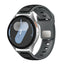 Huawei GT2 46mm Zore KRD-135 22mm Silicone Strap Gray-Black 