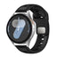 Huawei GT2 46mm Zore KRD-135 22mm Silikon Kordon Strap Kayış Siyah