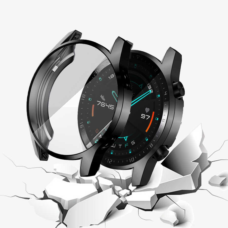 Huawei GT2 46mm Zore Watch Gard 02 Ekran Koruyucu Siyah
