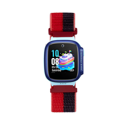Huawei GT4 41mm Zore KRD-03 18mm Çocuklara Özel Hasır Kordon Sarı-Beyaz