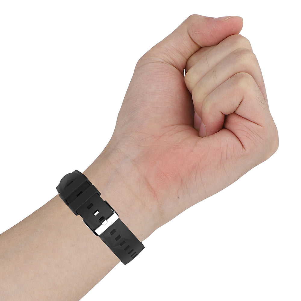 Huawei GT4 41mm Zore KRD-129 18mm Silikon Kordon Strap Kayış Buz Mavisi