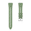 Huawei GT4 41mm Zore KRD-129 18mm Silikon Kordon Strap Kayış Buz Mavisi