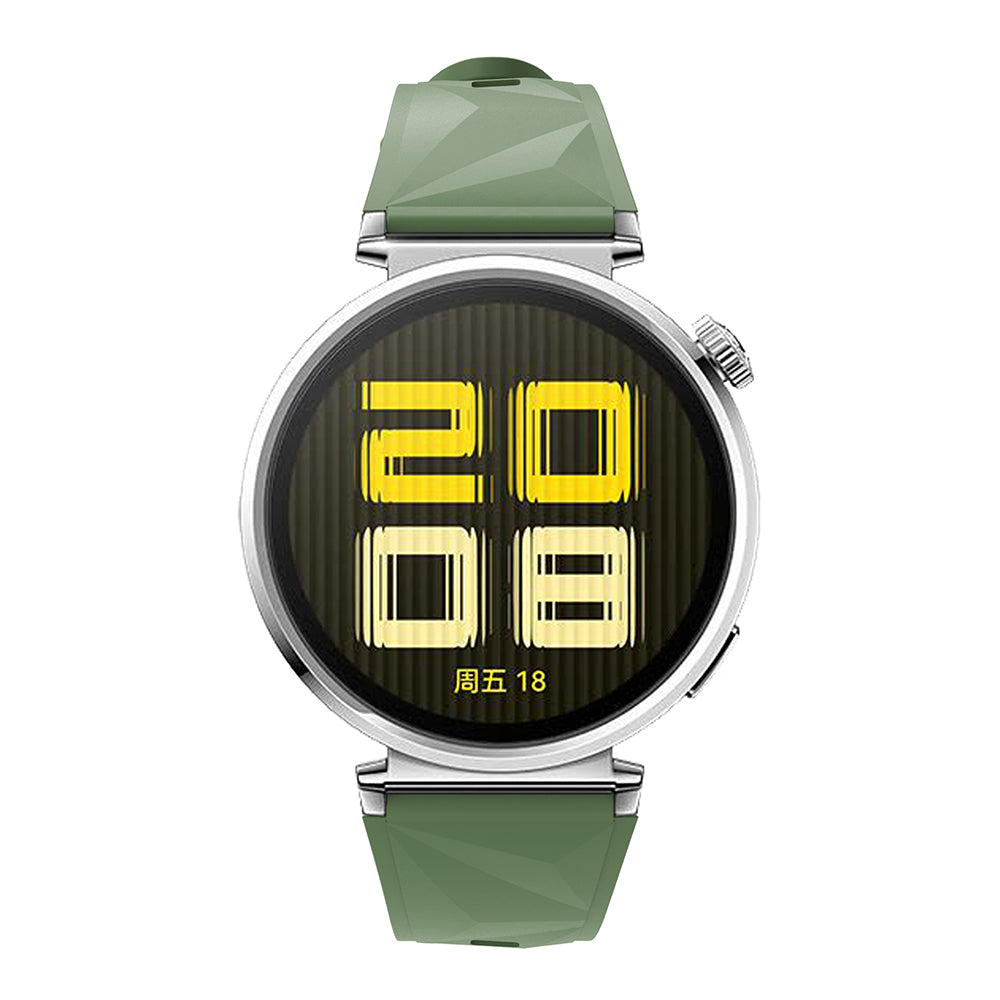 Huawei GT4 41mm Zore KRD-129 18mm Silikon Kordon Strap Kayış Buz Mavisi