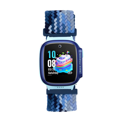 Huawei GT4 41mm Zore KRD-139 18mm Çocuklara Özel Örgü Kordon Lacivert