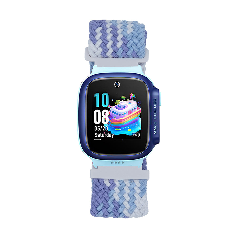 Huawei GT4 41mm Zore KRD-139 18mm Çocuklara Özel Örgü Kordon Lila
