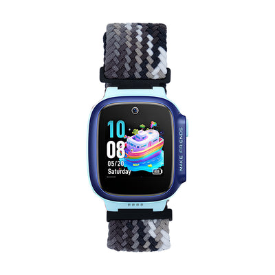 Huawei GT4 41mm Zore KRD-139 18mm Çocuklara Özel Örgü Kordon Siyah