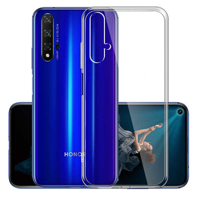 Huawei Honor 20 Kılıf Zore Süper Silikon Kapak Renksiz
