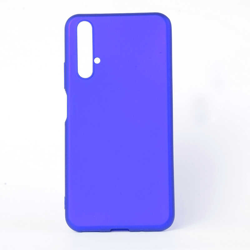 Huawei Honor 20 Kılıf Zore Premier Silikon Kapak Saks Mavi