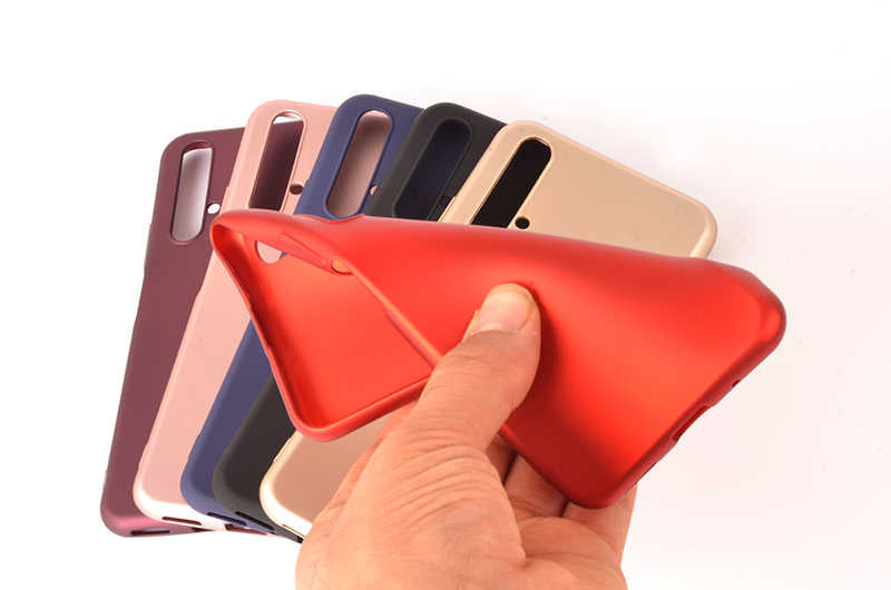 Huawei Honor 20 Kılıf Zore Premier Silikon Kapak Saks Mavi