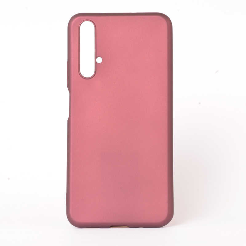 Huawei Honor 20 Kılıf Zore Premier Silikon Kapak Mürdüm