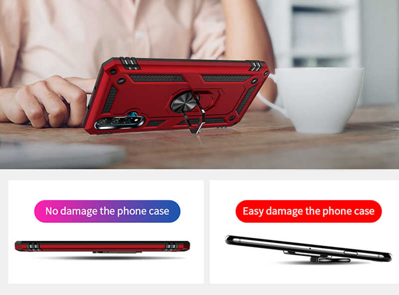 Huawei Honor 20 Kılıf Zore Vega Kapak Siyah