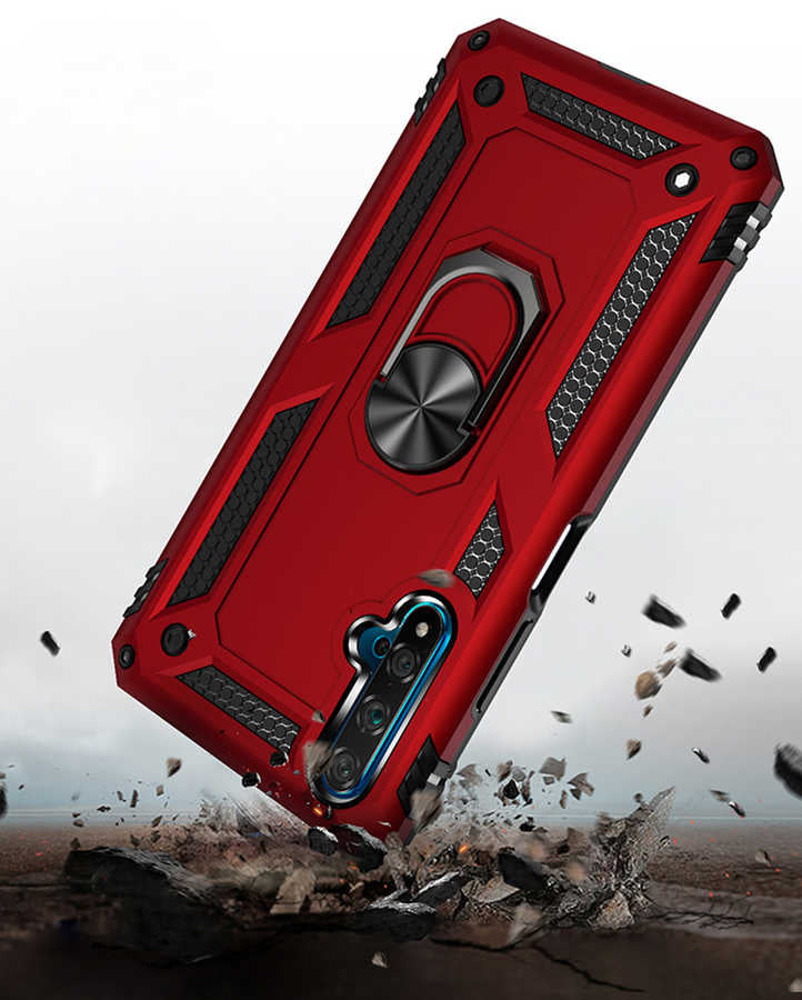 Huawei Honor 20 Kılıf Zore Vega Kapak Gold