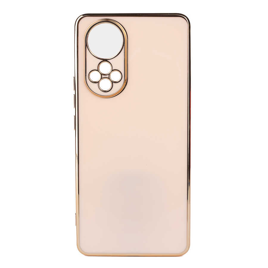 Huawei Honor 50 Kılıf Zore Bark Kapak Rose Gold