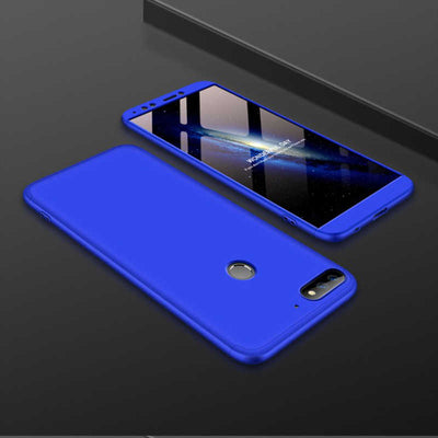 Huawei Y7 2018 Kılıf Zore Ays Kapak Gold
