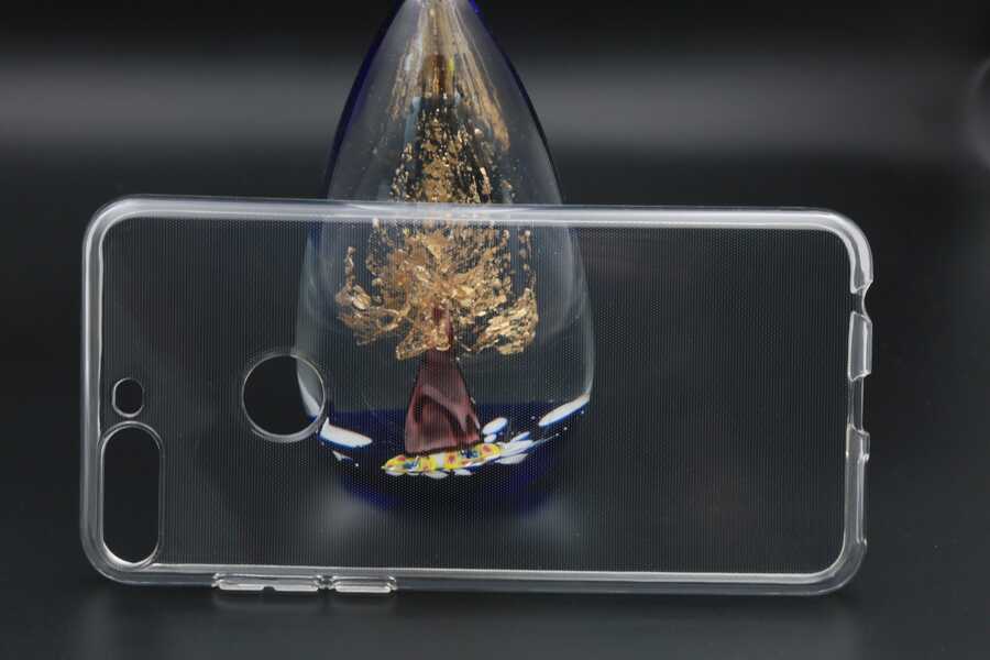 Huawei Honor 7C Kılıf Zore Süper Silikon Kapak Renksiz