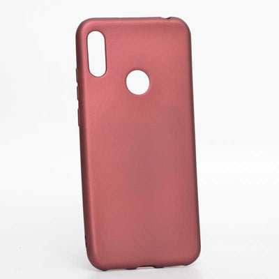 Huawei Honor 8A Kılıf Zore Premier Silikon Kapak Mürdüm