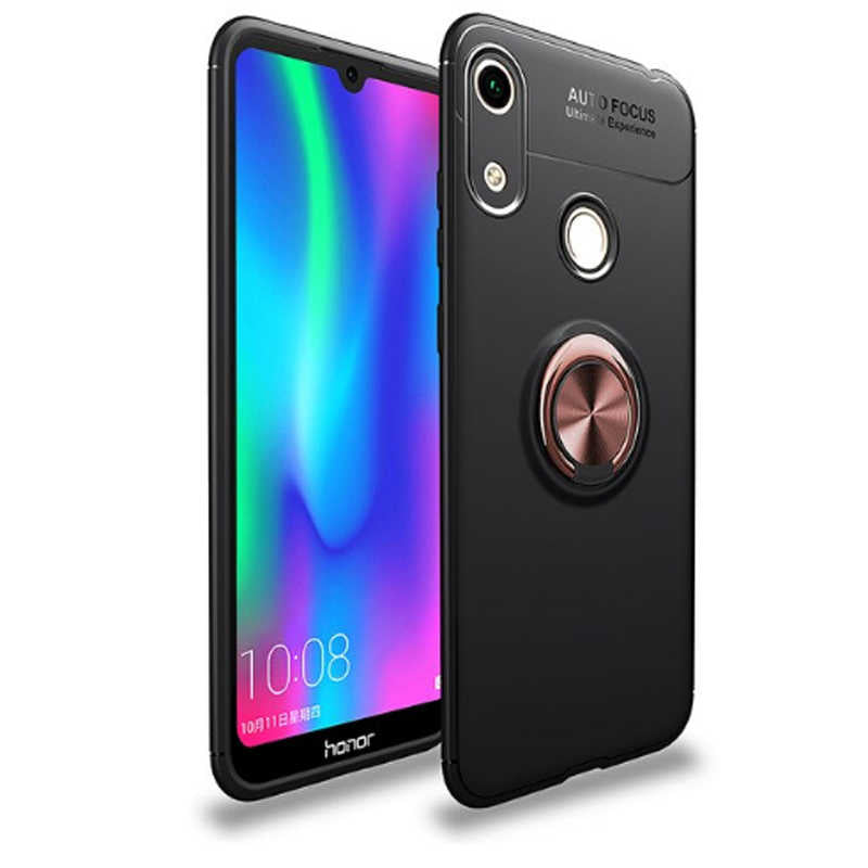 Huawei Honor 8A Kılıf Zore Ravel Silikon Kapak Siyah-Kırmızı