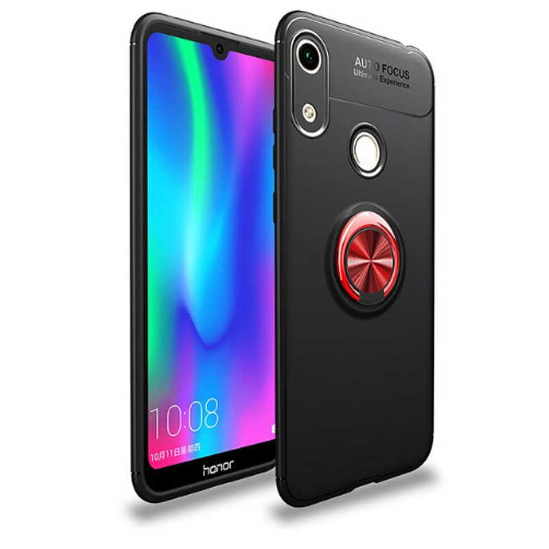 Huawei Honor 8A Kılıf Zore Ravel Silikon Kapak Siyah-Rose Gold