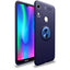 Huawei Honor 8A Kılıf Zore Ravel Silikon Kapak Siyah-Mavi