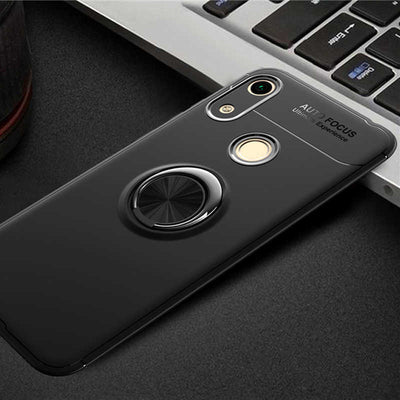 Huawei Honor 8A Kılıf Zore Ravel Silikon Kapak Siyah