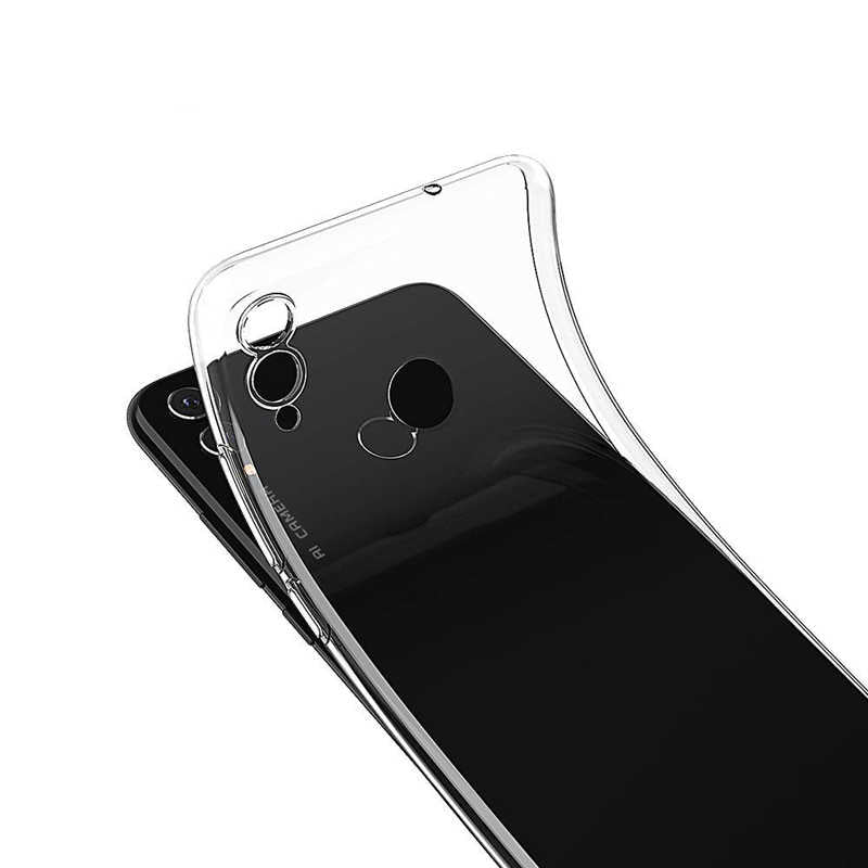 Huawei Honor 8C Kılıf Zore Süper Silikon Kapak Renksiz