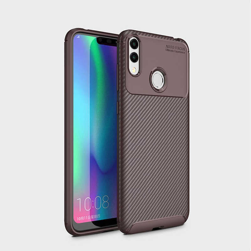 Huawei Honor 8C Kılıf Zore Negro Silikon Kapak Kahverengi