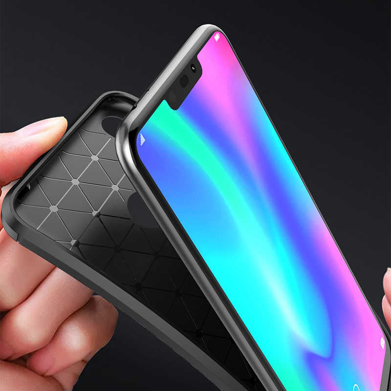 Huawei Honor 8C Kılıf Zore Negro Silikon Kapak Siyah