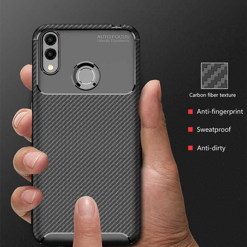 Huawei Honor 8C Kılıf Zore Negro Silikon Kapak Siyah