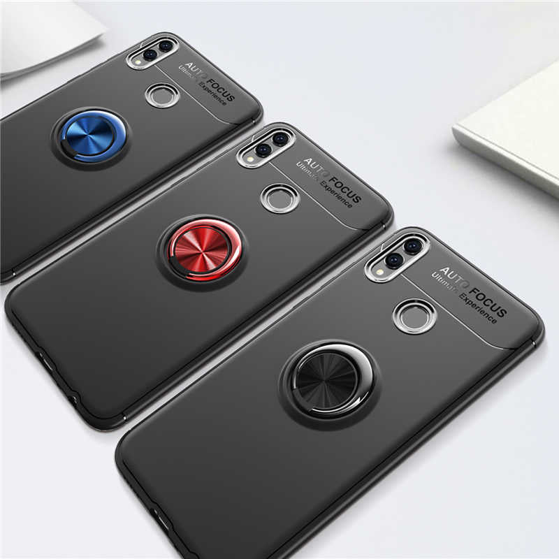 Huawei Honor 8C Kılıf Zore Ravel Silikon Kapak Kırmızı