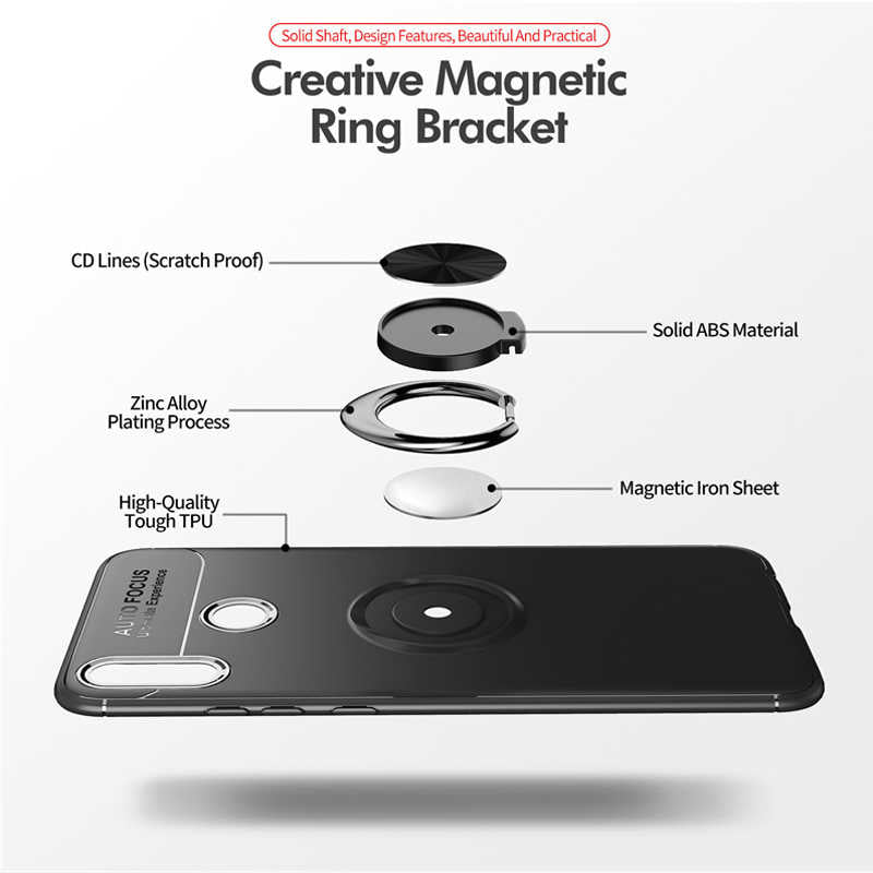 Huawei Honor 8C Kılıf Zore Ravel Silikon Kapak Mavi